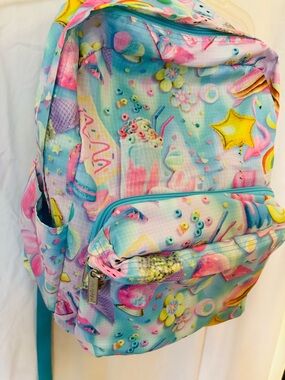 Iscream Pastel Sweets Print Backpack - Blue & Pink